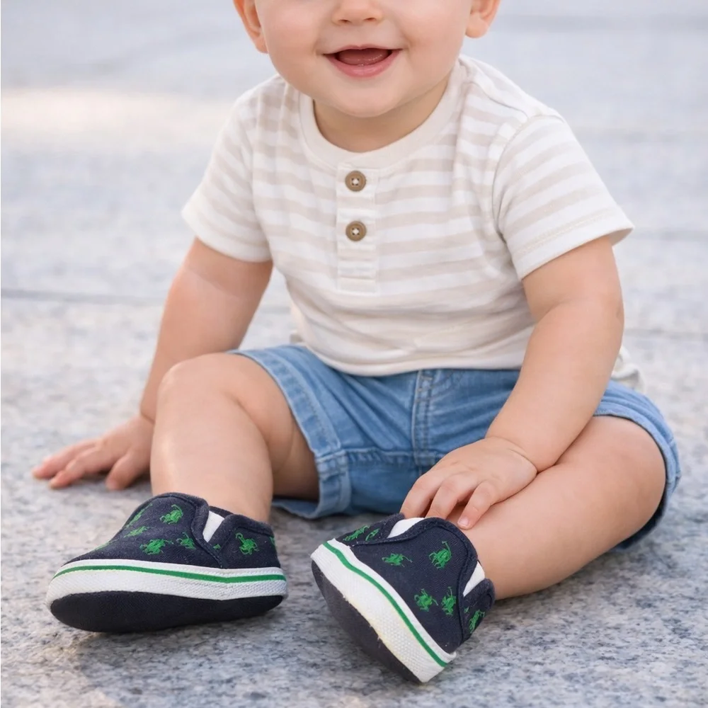 Polo Ralph Lauren Bal Harbour Infant Crib Shoes Size 1
